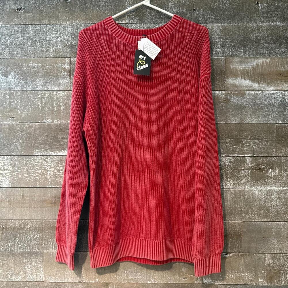 Boy's Art Class‎ Red Crewneck Sweater, XXL 16-18, Valentines Day